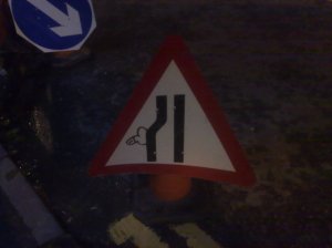 road sign with a penis